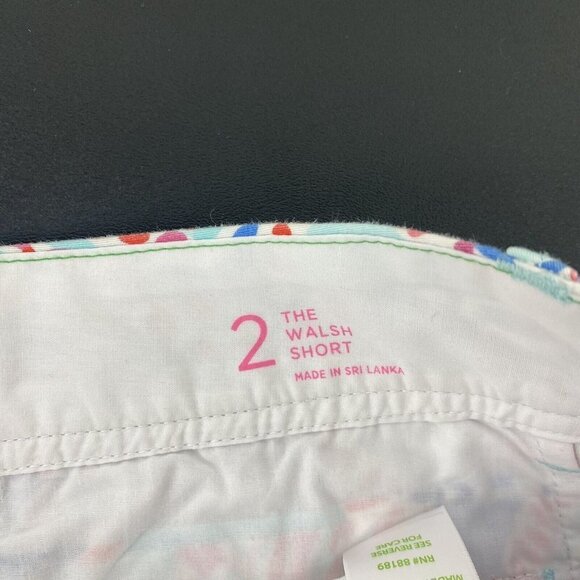 Lilly Pulitzer Womens Walsh Shorts Size 2 Cotton Shell Me About It Novelty Print - Picture 5 of 10